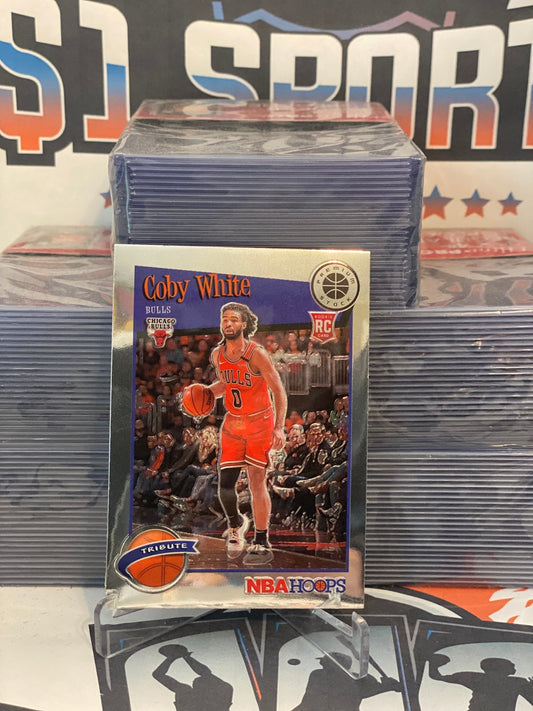 2019 Hoops Premium Stock (Tribute) Coby White Rookie #295