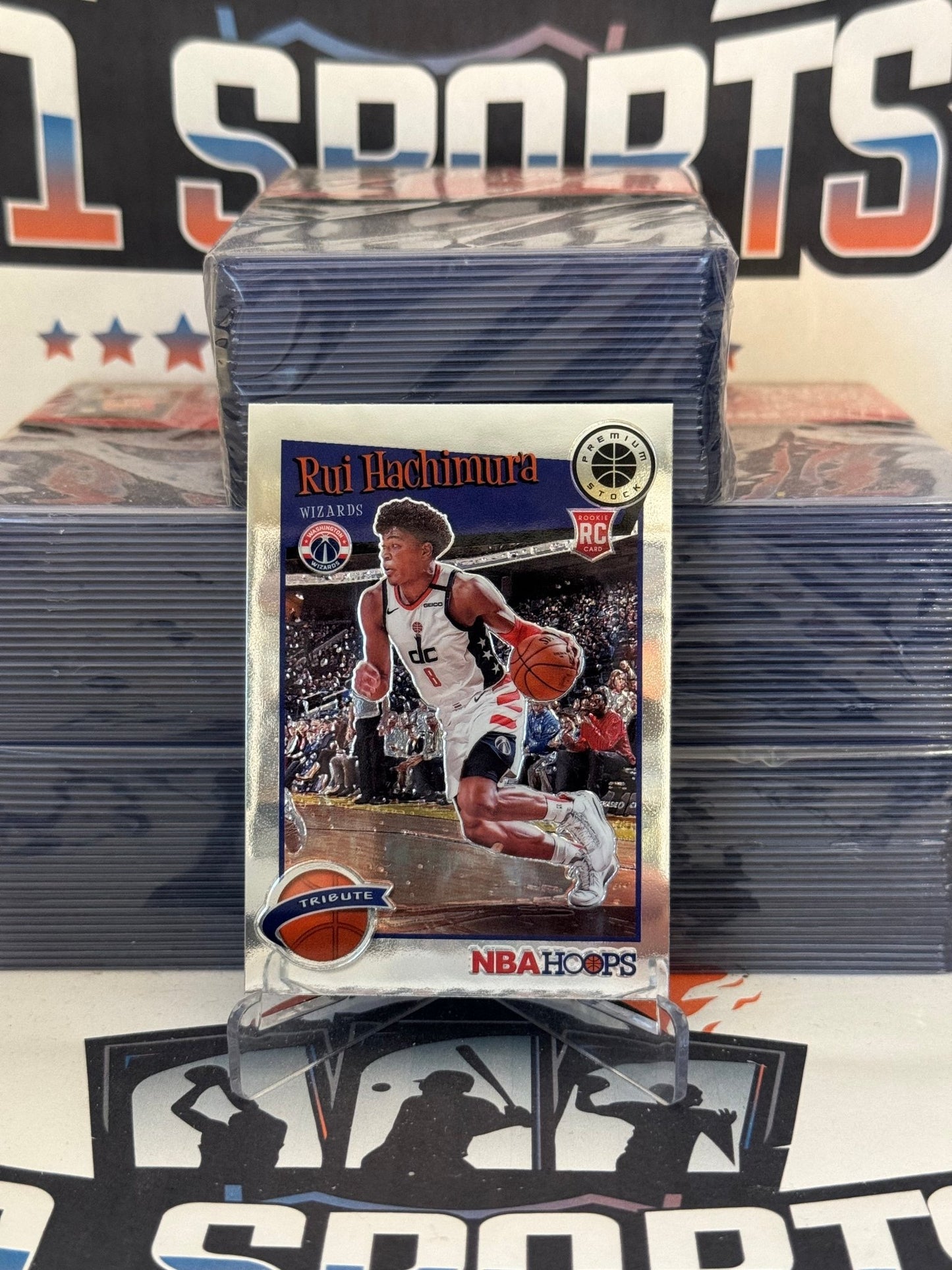 2019 Hoops Premium Stock (Tribute) Rui Hachimura Rookie #300