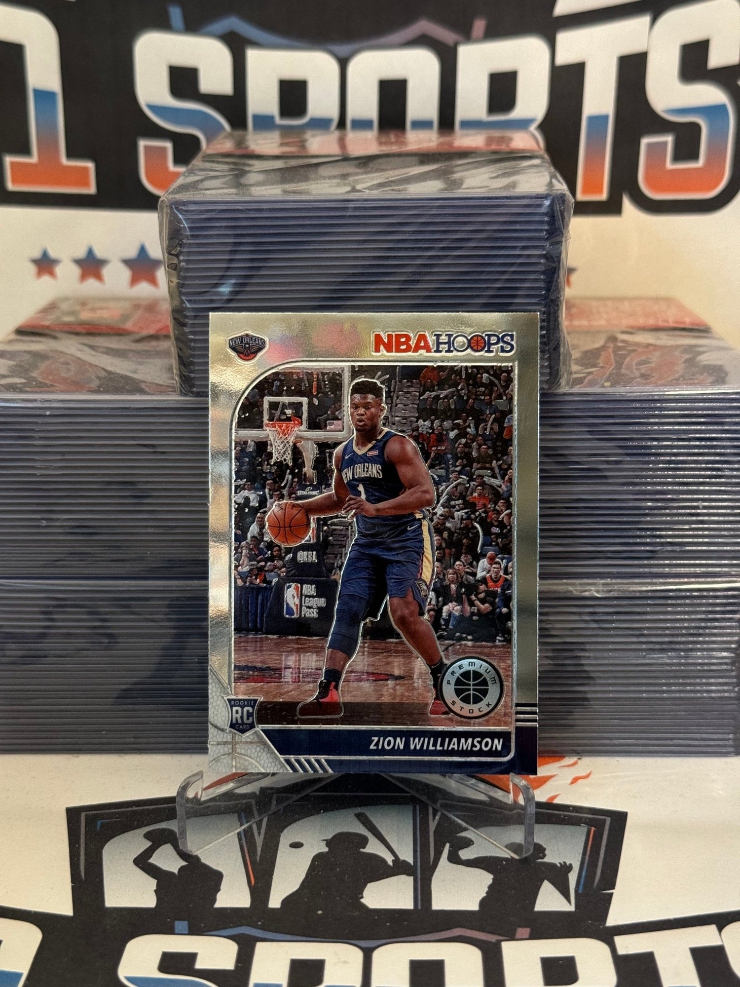 2019 Hoops Premium Stock Zion Williamson Rookie #258