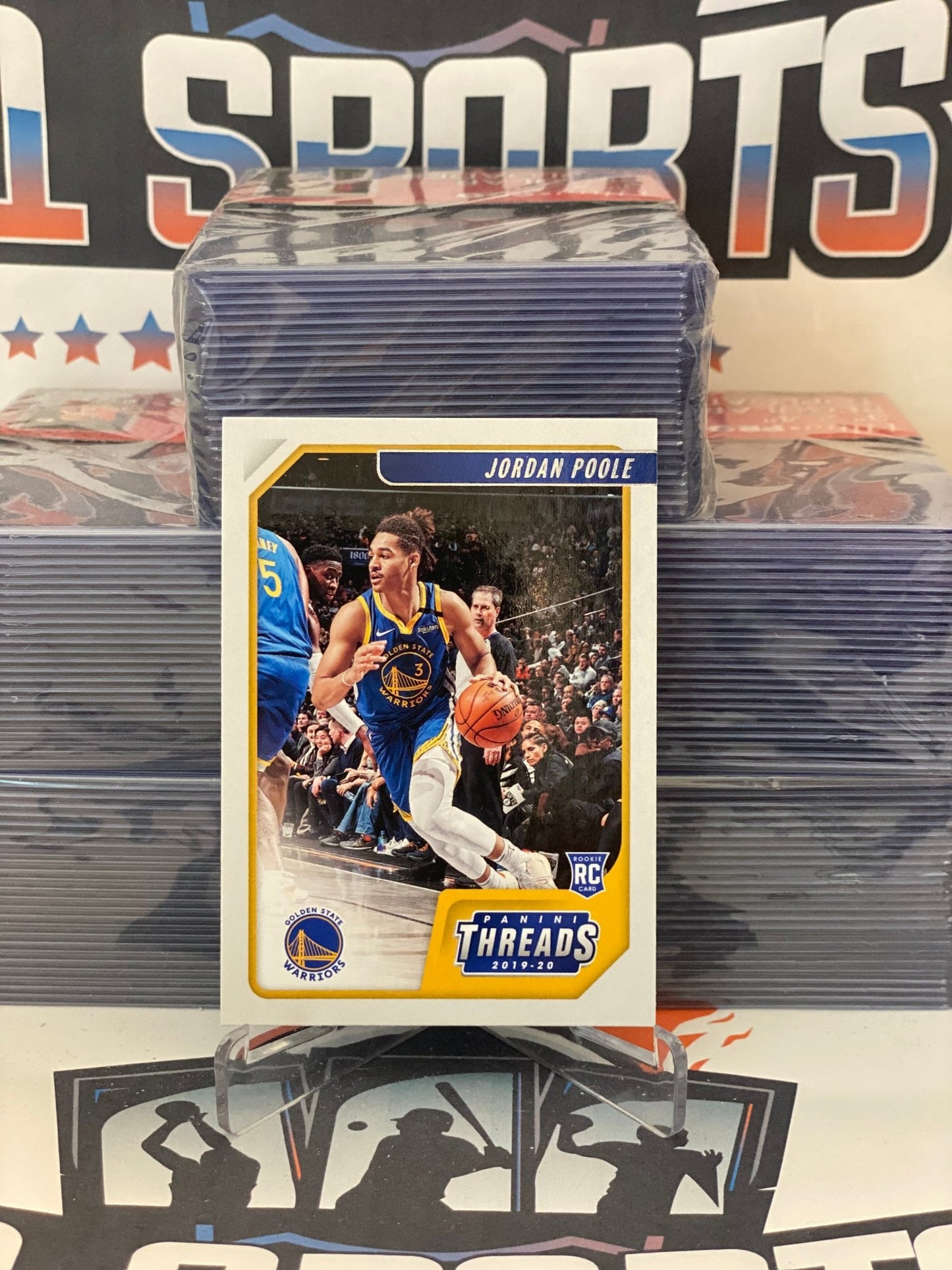 2019 Panini Chronicles (Threads) Jordan Poole Rookie #89