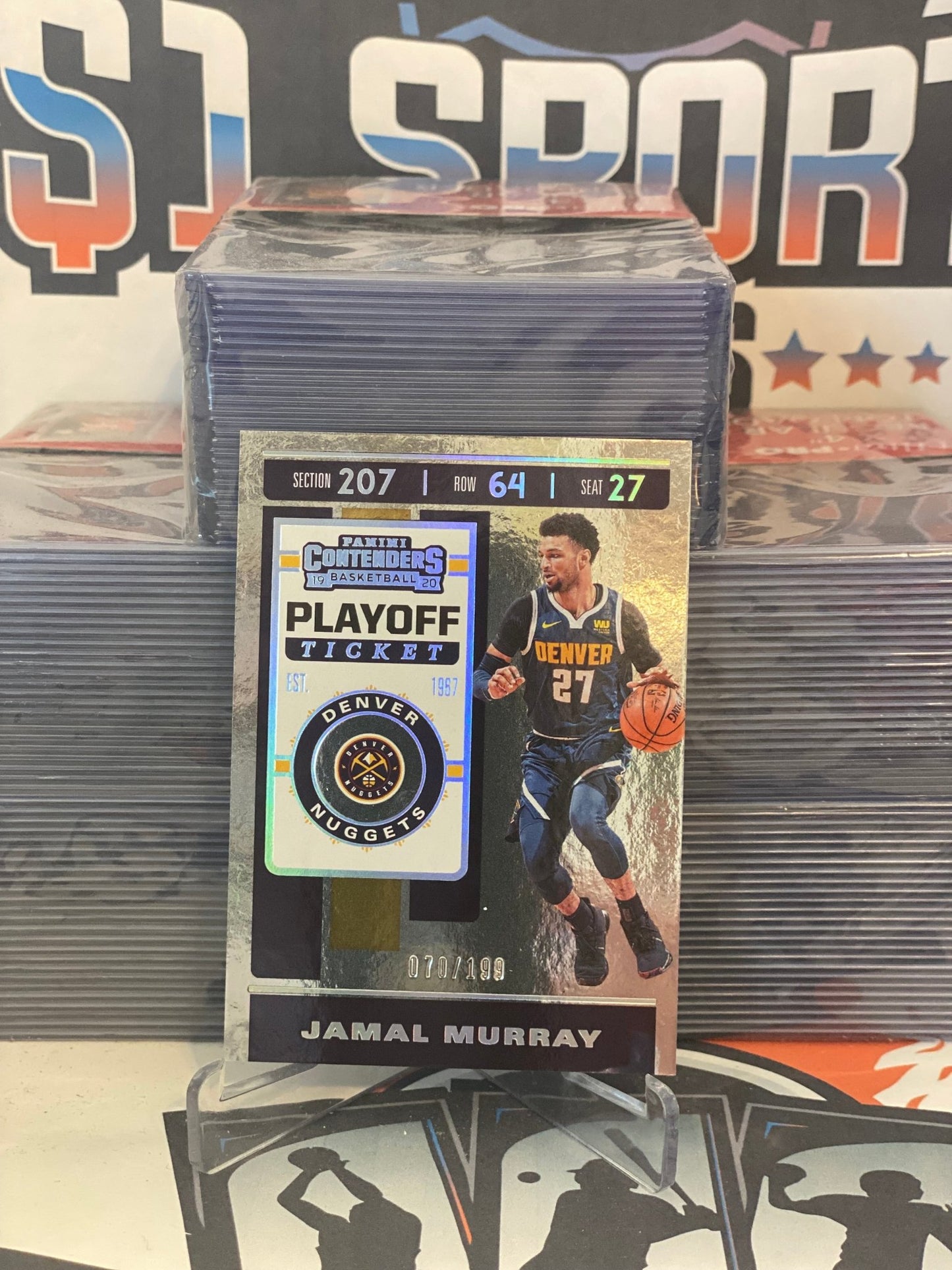 2019 Panini Contenders (Foil 070/199) Jamal Murray #39