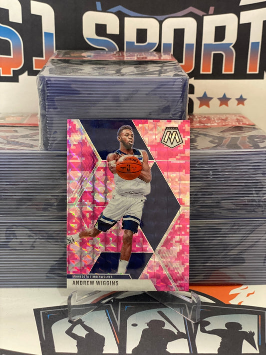 2019 Panini Mosaic (Camo Pink Prizm) Andrew Wiggins #73