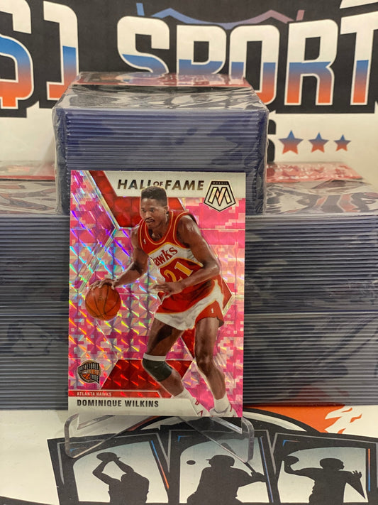 2019 Panini Mosaic (Camo Pink Prizm, Hall of Fame) Dominique Wilkins #294
