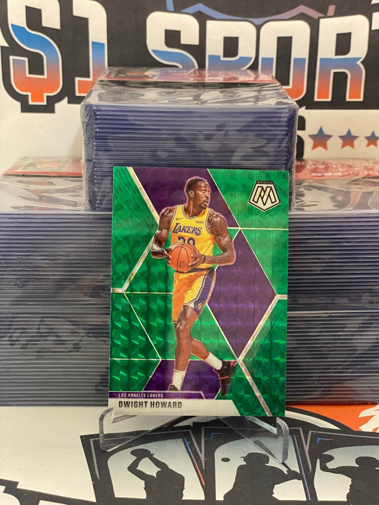 2019 Panini Mosaic (Green Prizm) Dwight Howard #58