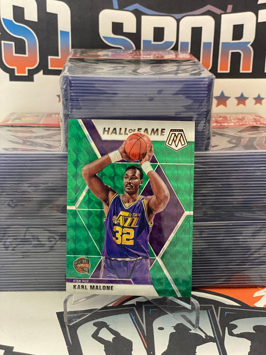 2019 Panini Mosaic (Green Prizm, Hall of Fame) Karl Malone #284