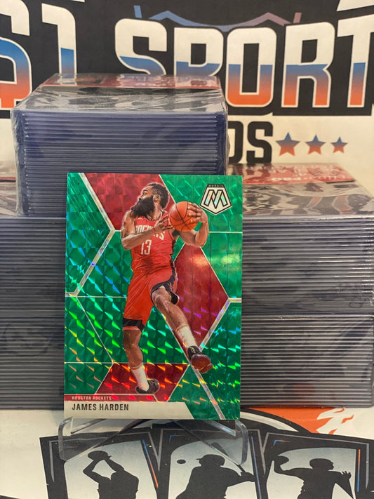 2019 Panini Mosaic (Green Prizm) James Harden #114