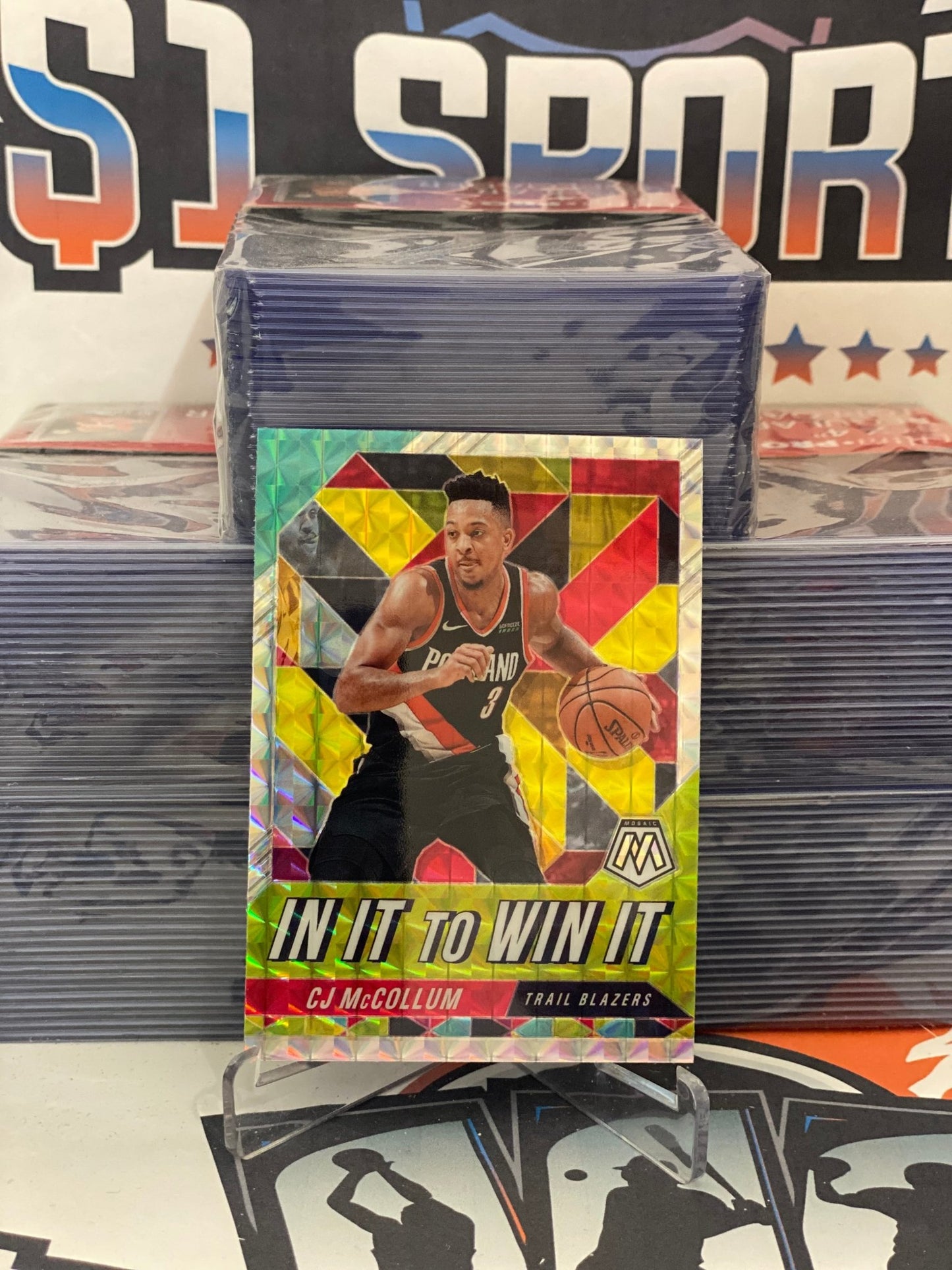 2019 Panini Mosaic (In It To Win It) CJ McCollum #11