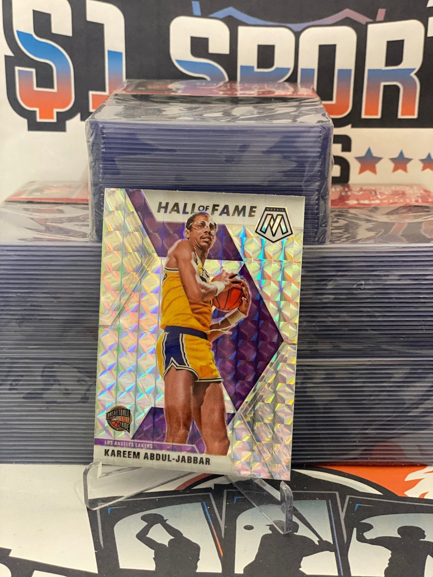 2019 Panini Mosaic (Mosaic Prizm, Hall of Fame) Kareem Abdul-Jabbar #283