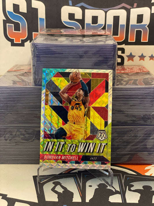 2019 Panini Mosaic (Mosaic Prizm, In It To Win It) Donovan Mitchell #6