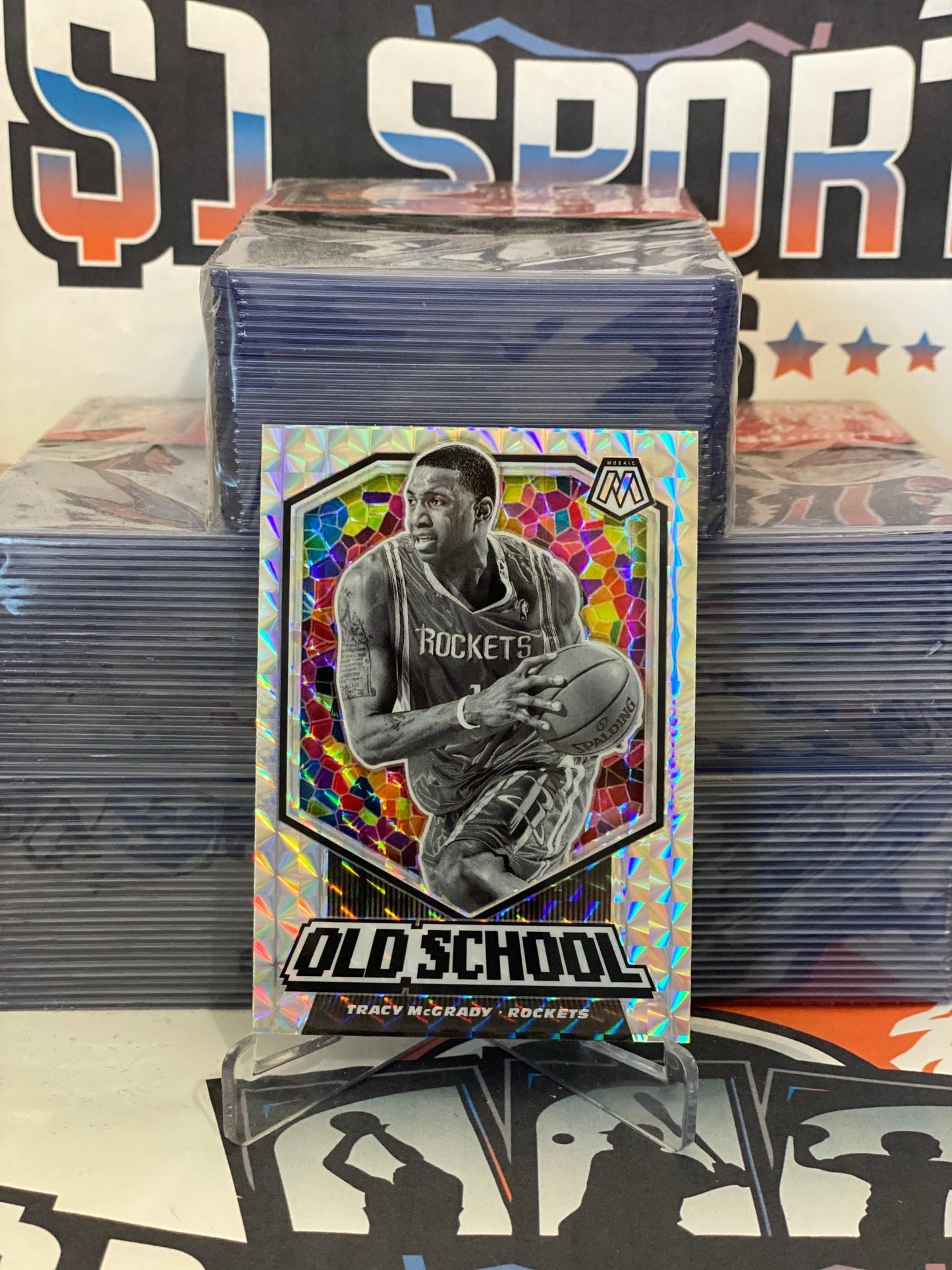2019 Panini Mosaic (Mosaic Prizm, Old School) Tracy McGrady #19