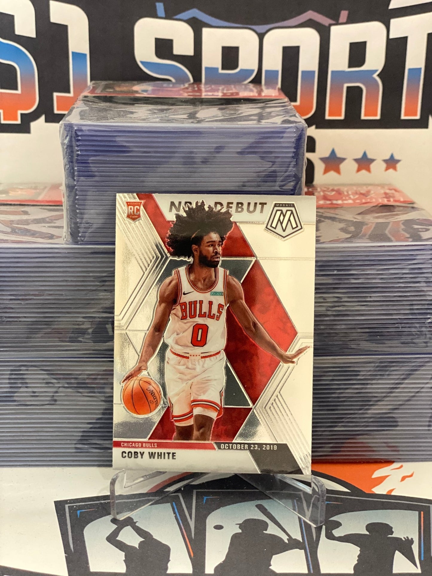 2019 Panini Mosaic (NBA Debut) Coby White Rookie #264