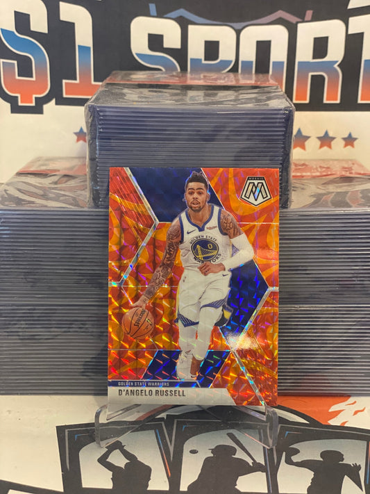 2019 Panini Mosaic (Orange Reactive Prizm) D'Angelo Russell #90