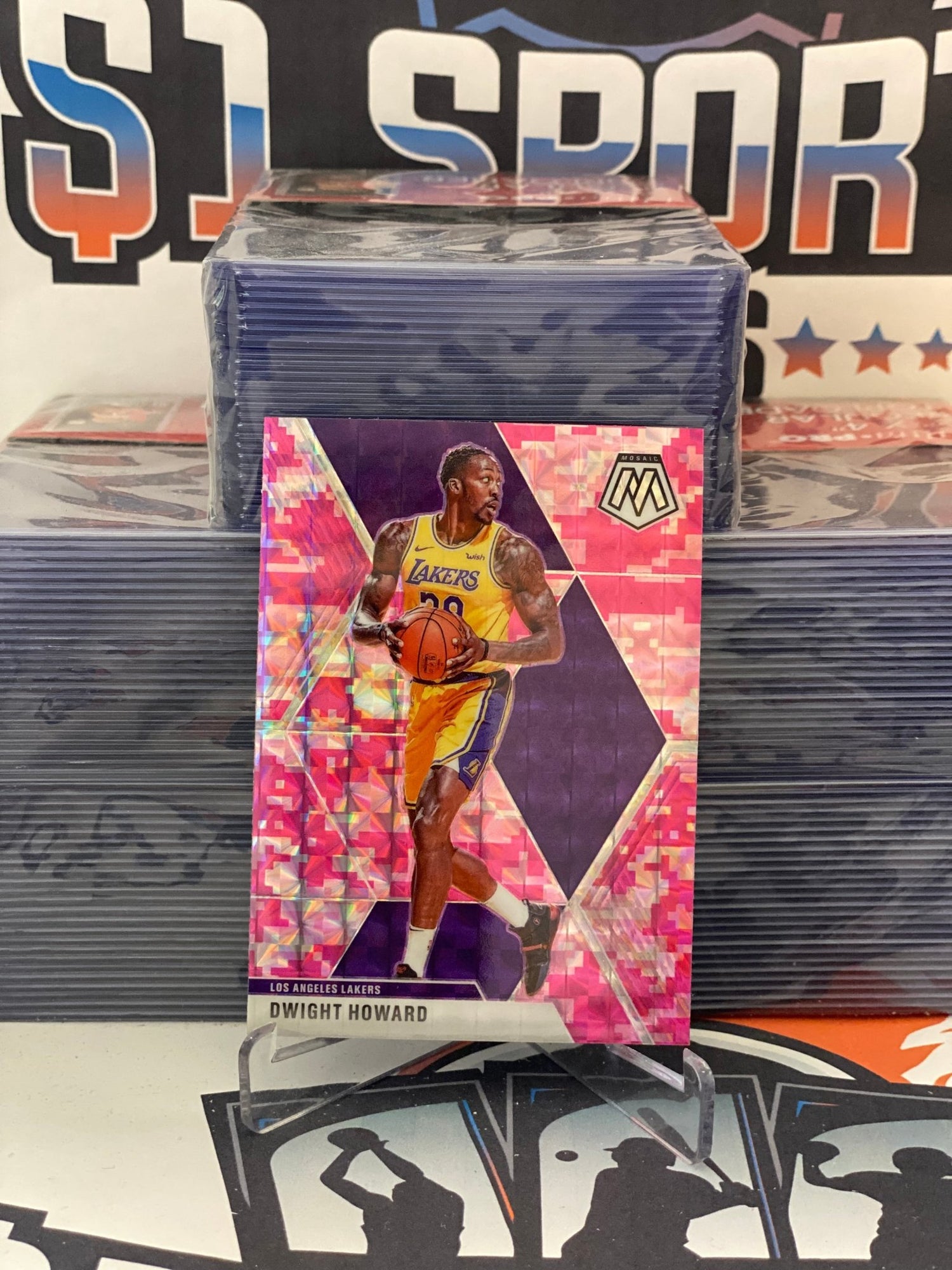 2019 Panini Mosaic (Pink Camo Prizm) Dwight Howard #58