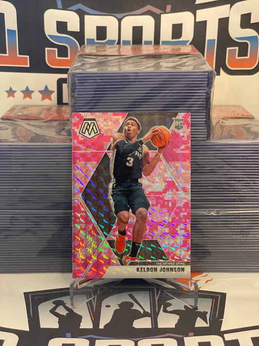 2019 Panini Mosaic (Pink Camo Prizm) Keldon Johnson Rookie #238