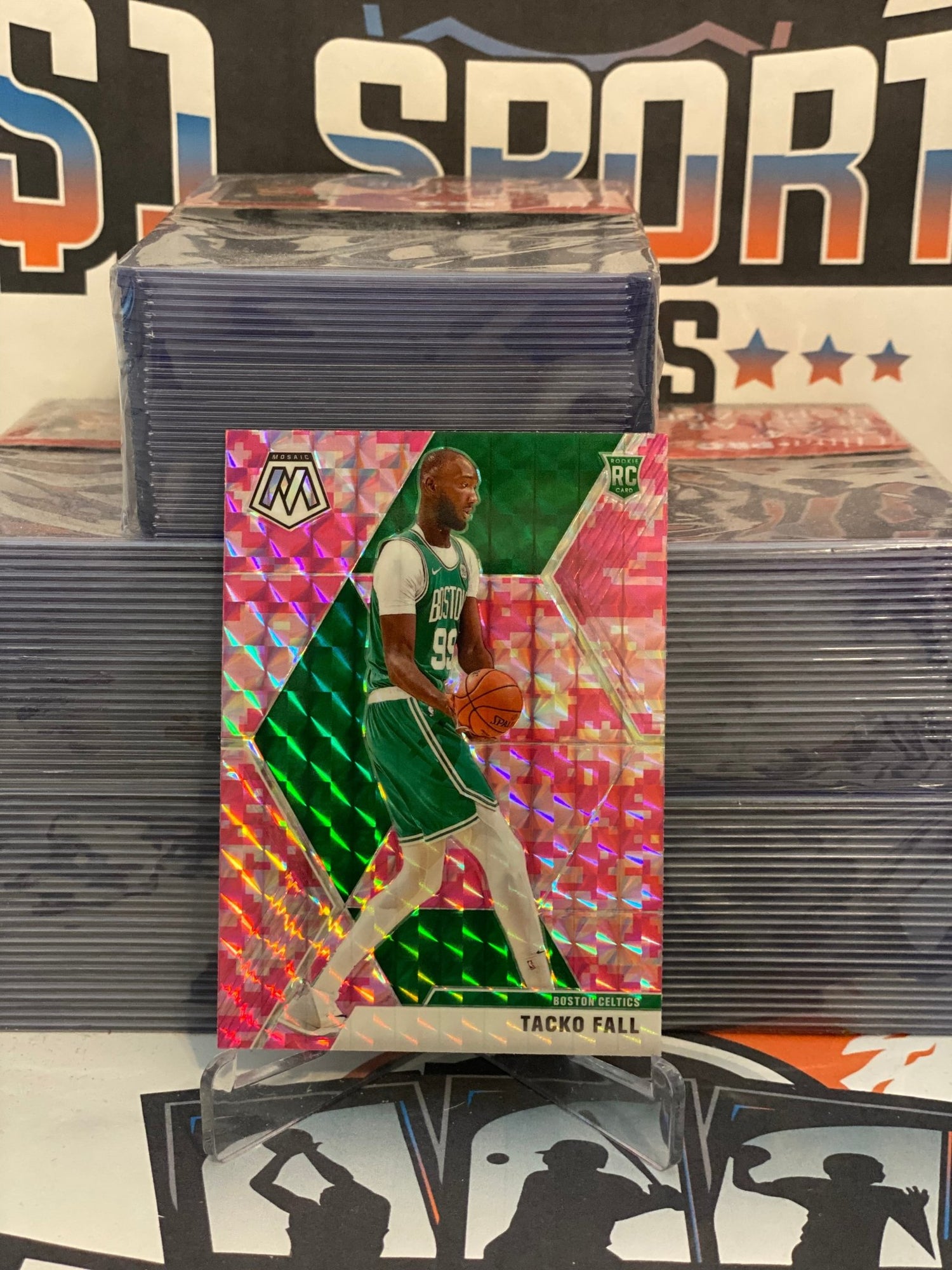 2019 Panini Mosaic (Pink Camo Prizm) Tacko Fall Rookie #244