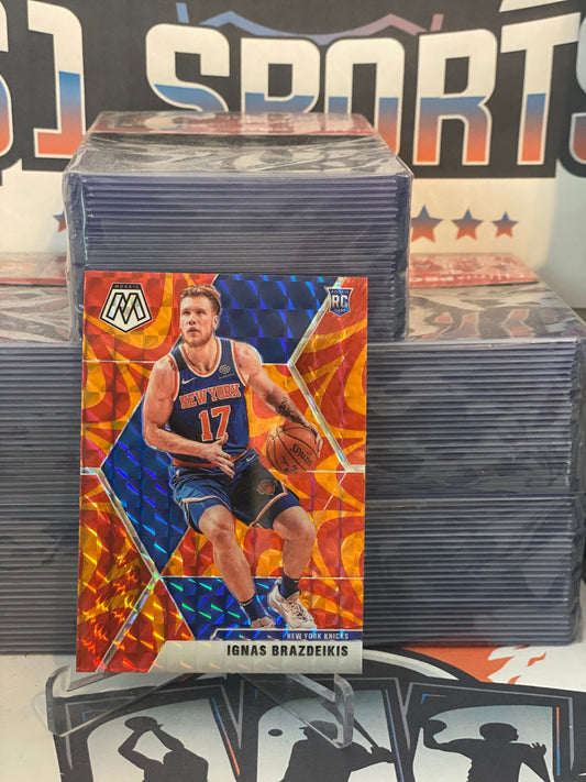 2019 Panini Mosaic (Red Reactive Prizm) Ignas Brazdeikis Rookie #242