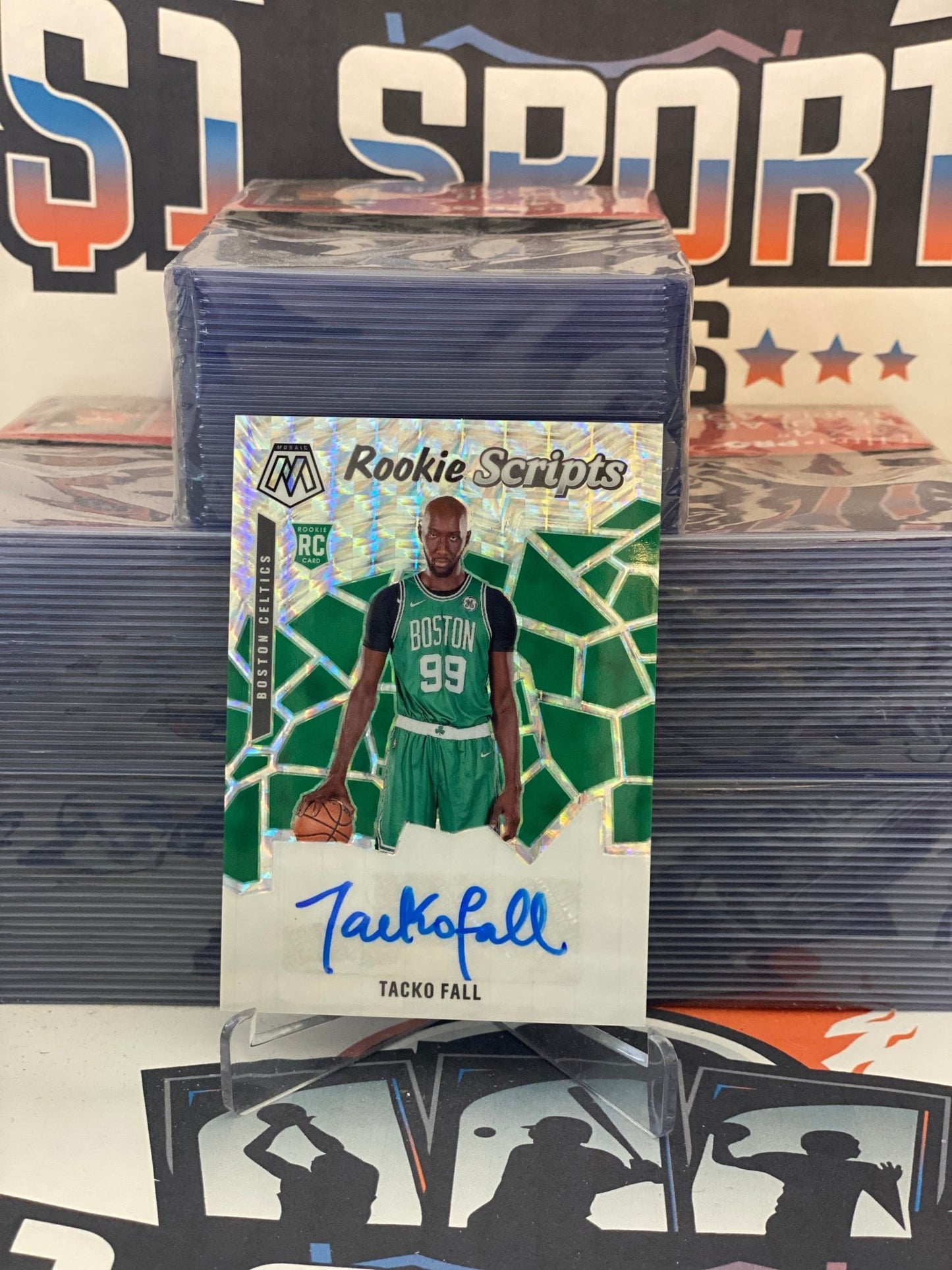 2019 Panini Mosaic (Rookie Scripts Auto) Tacko Fall #RS-TKF
