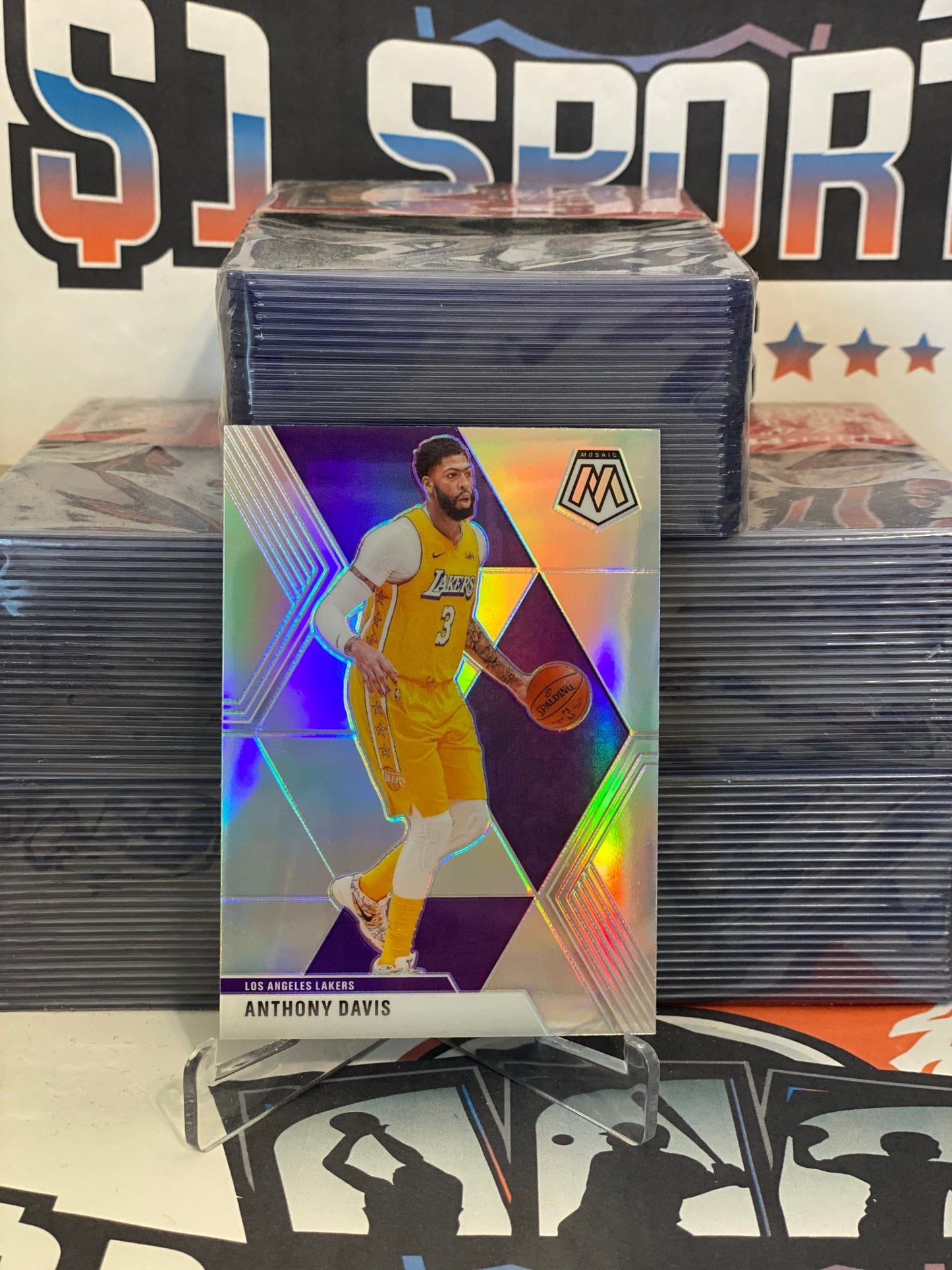 2019 Panini Mosaic (Silver Prizm) Anthony Davis #18