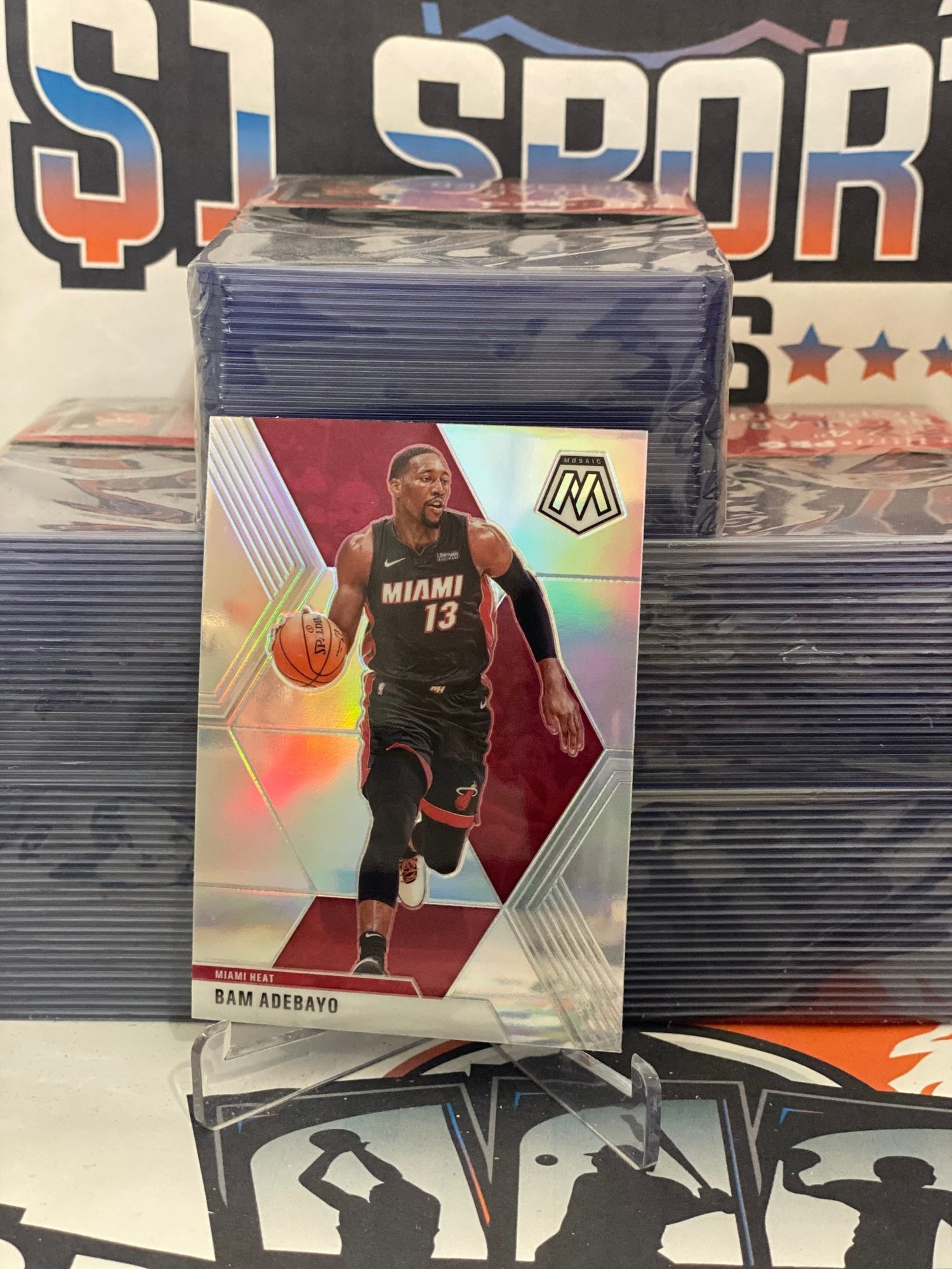 2019 Panini Mosaic (Silver Prizm) Bam Adebayo #150