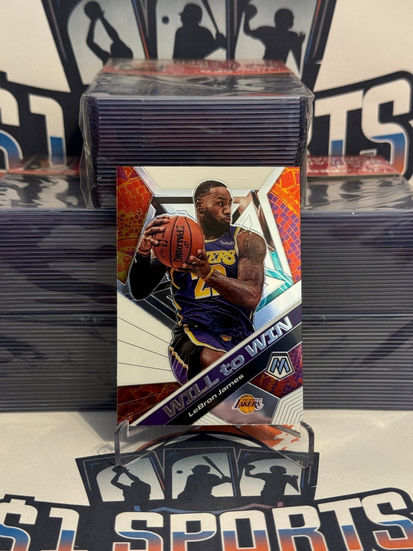 2019 Panini Mosaic (Will to Win) LeBron James #7