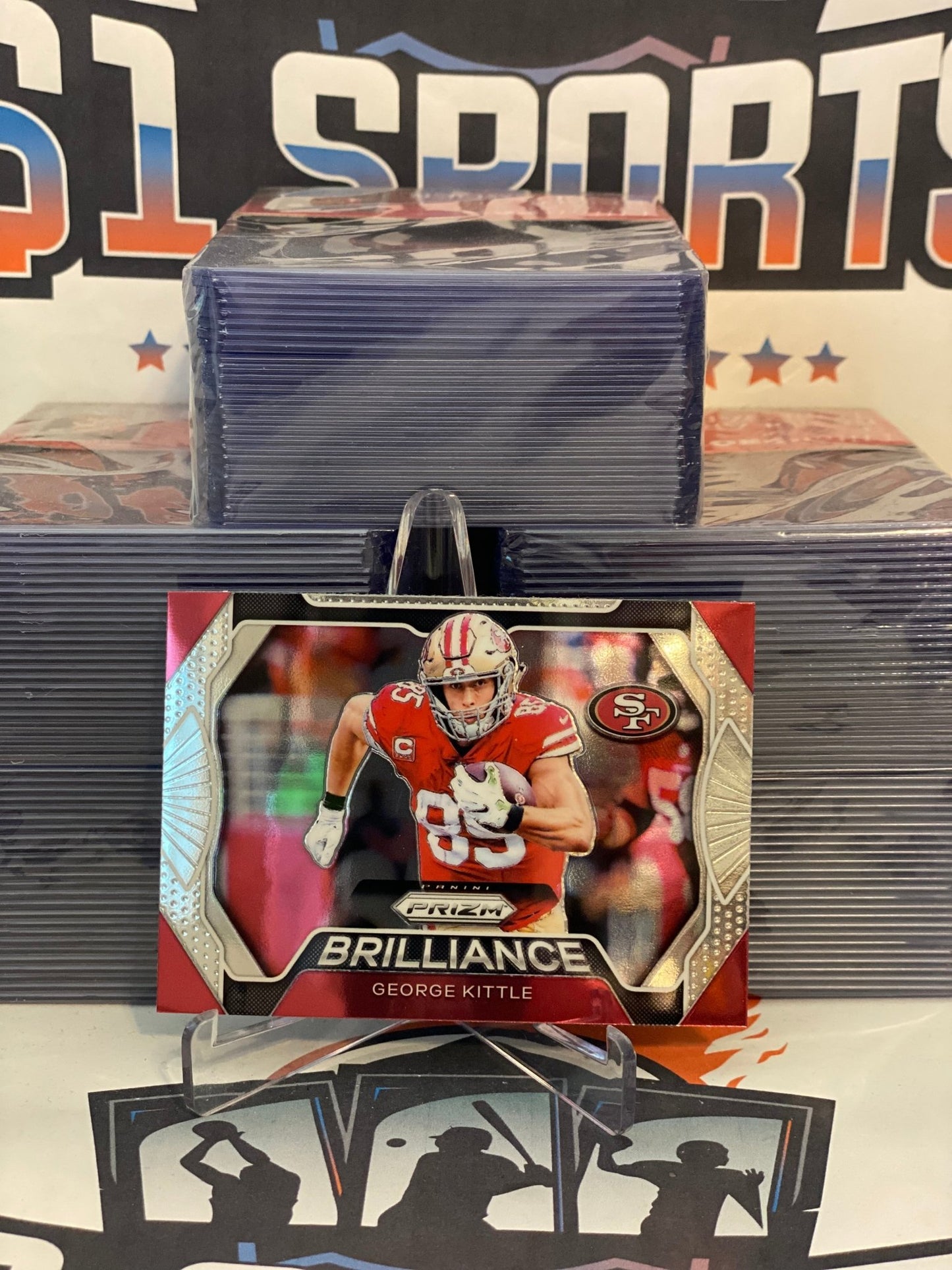 2019 Panini Prizm (Brilliance) George Kittle #B-GK