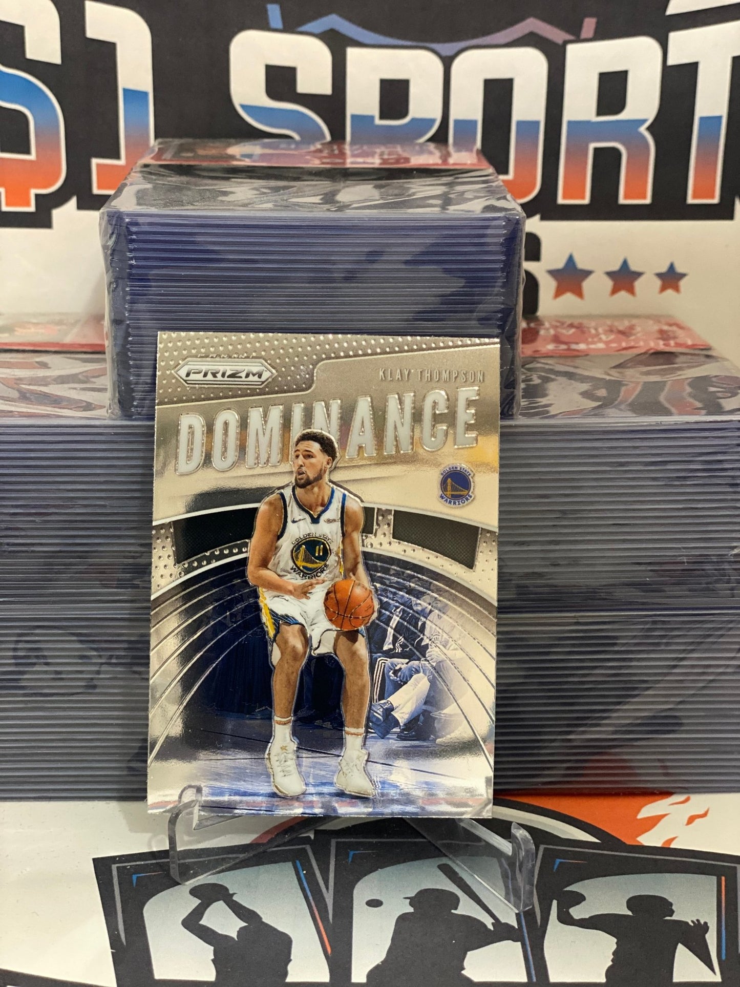 2019 Panini Prizm (Dominance) Klay Thompson #17