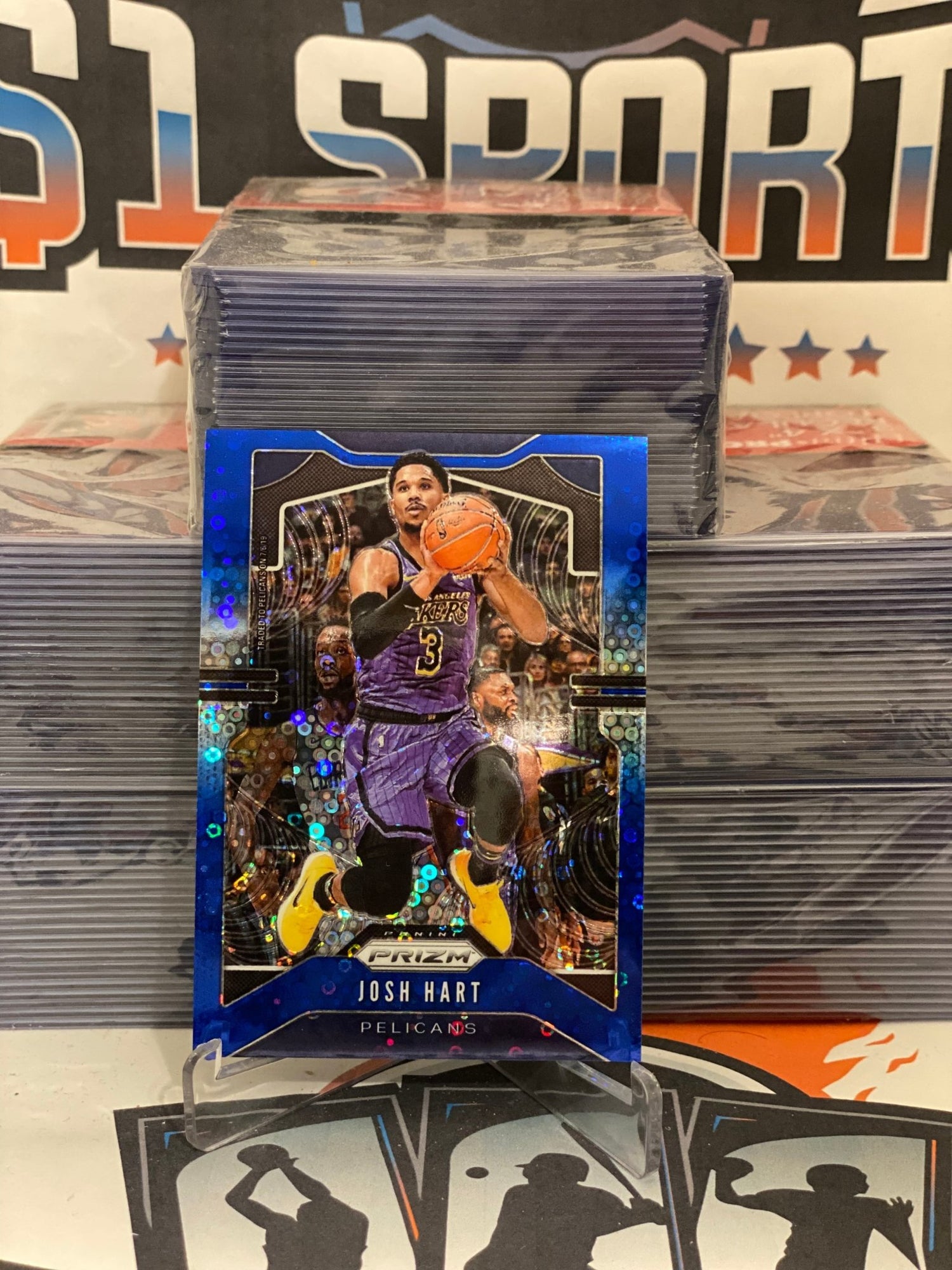 2019 Panini Prizm (Fast Break Blue Prizm 021/175) Josh Hart #240