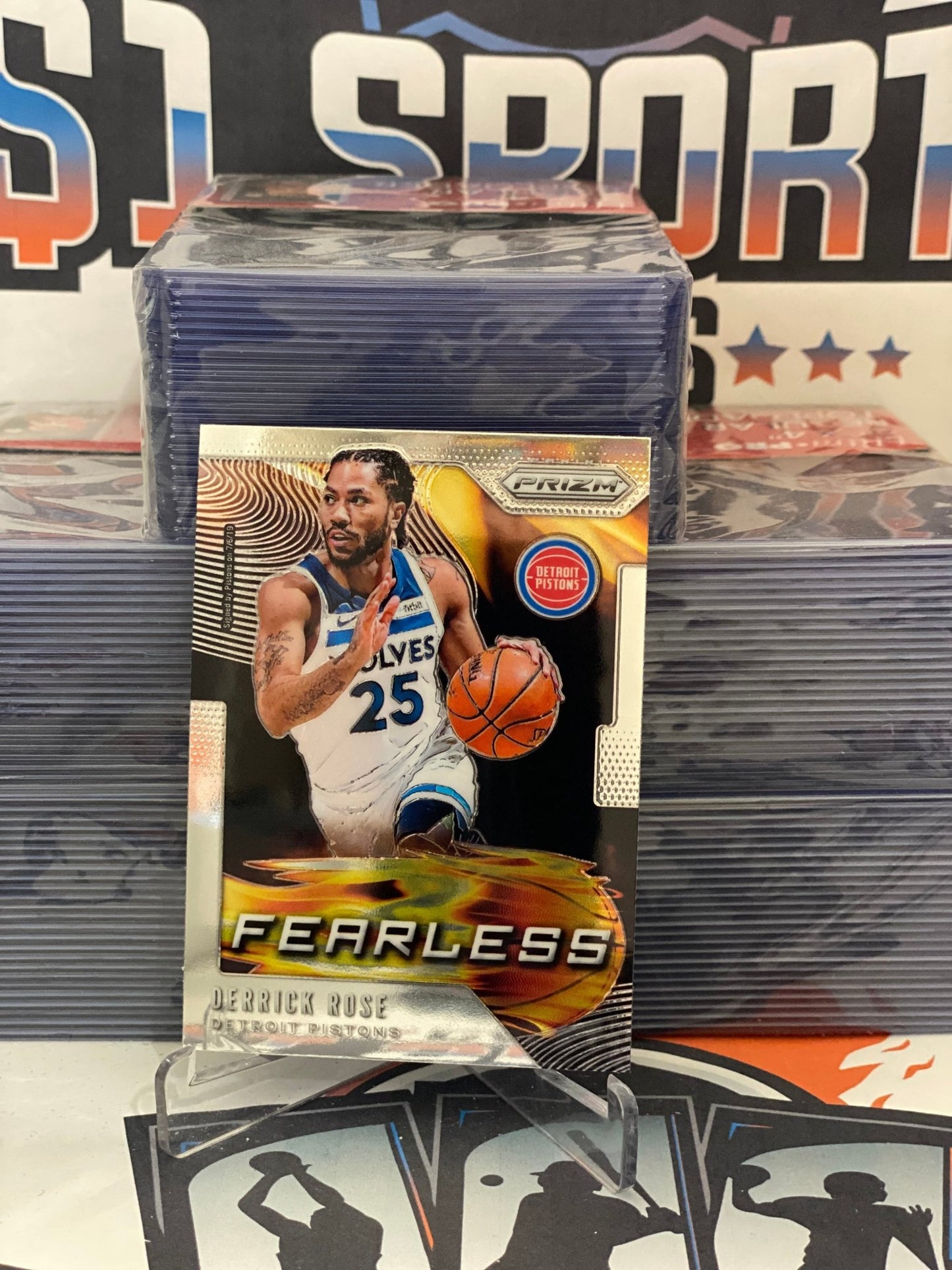 2019 Panini Prizm (Fearless) Derrick Rose #20