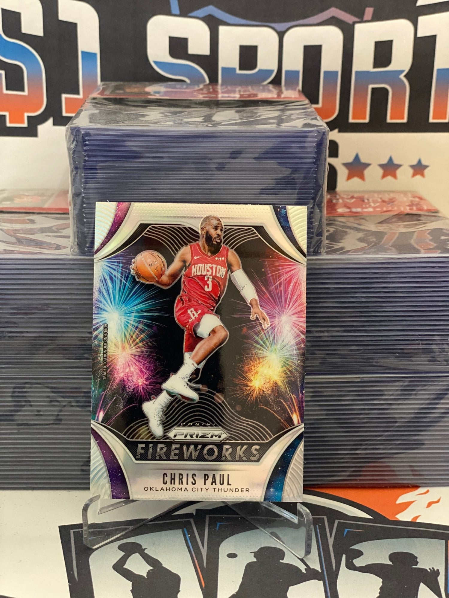 2019 Panini Prizm (Fireworks) Chris Paul #13