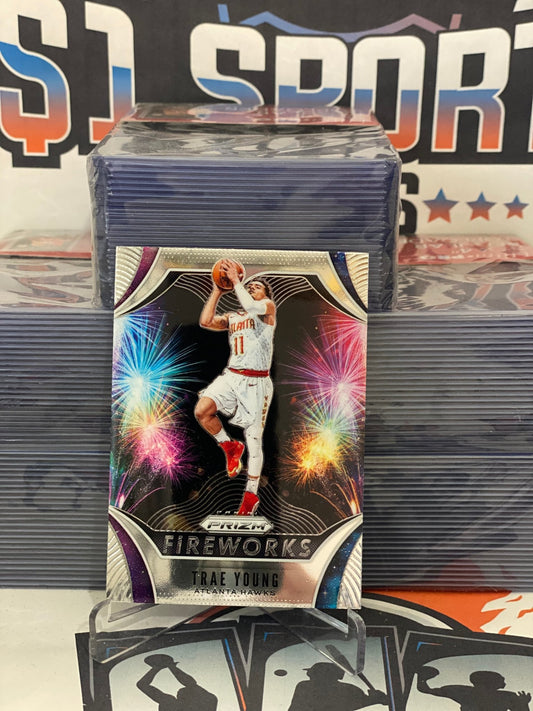 2019 Panini Prizm (Fireworks) Trae Young #25