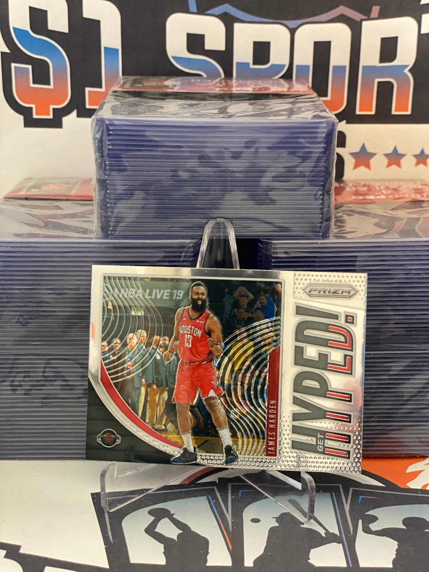 2019 Panini Prizm (Get Hyped!) James Harden #5