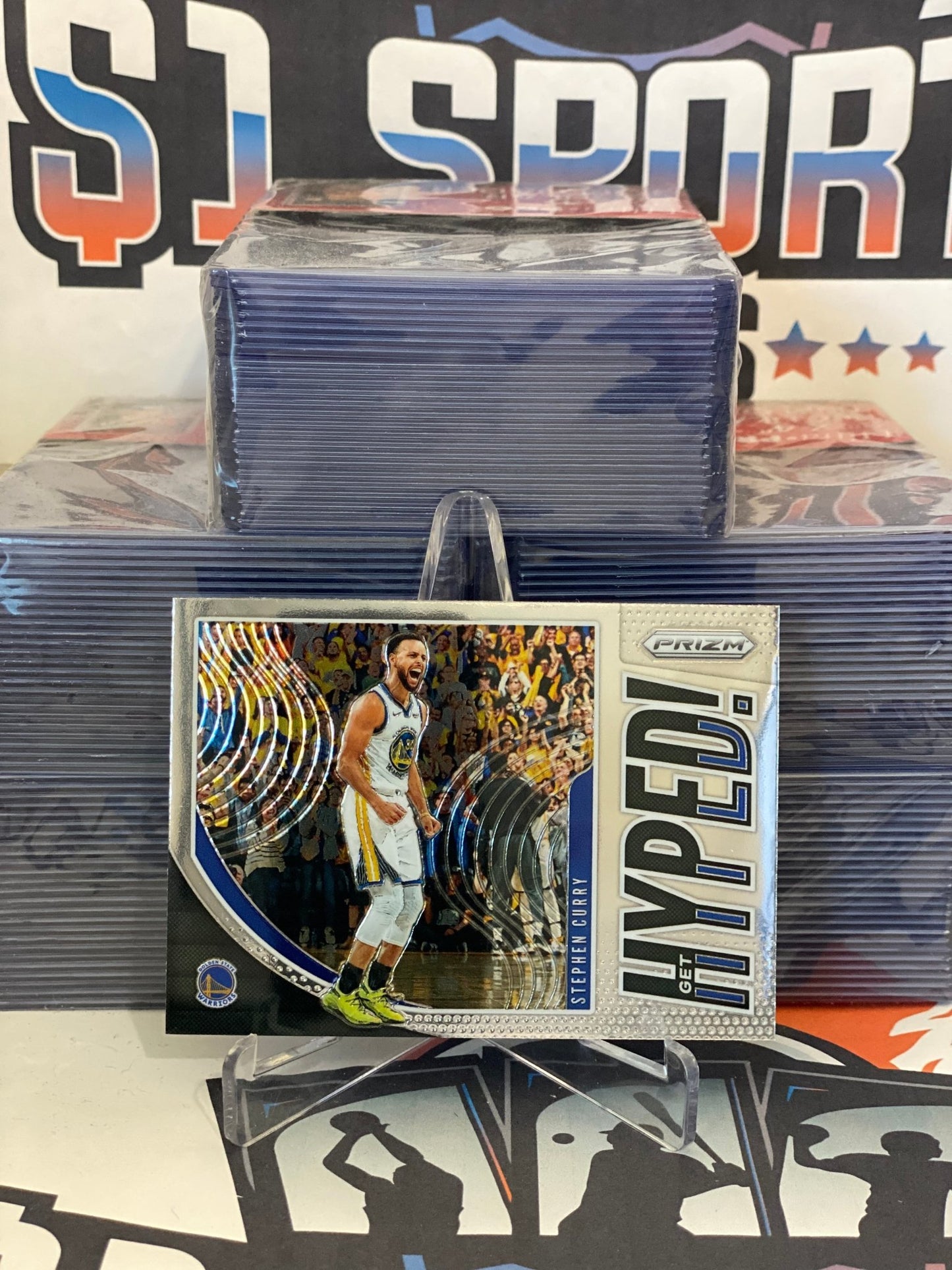 2019 Panini Prizm (Get Hyped!) Stephen Curry #4