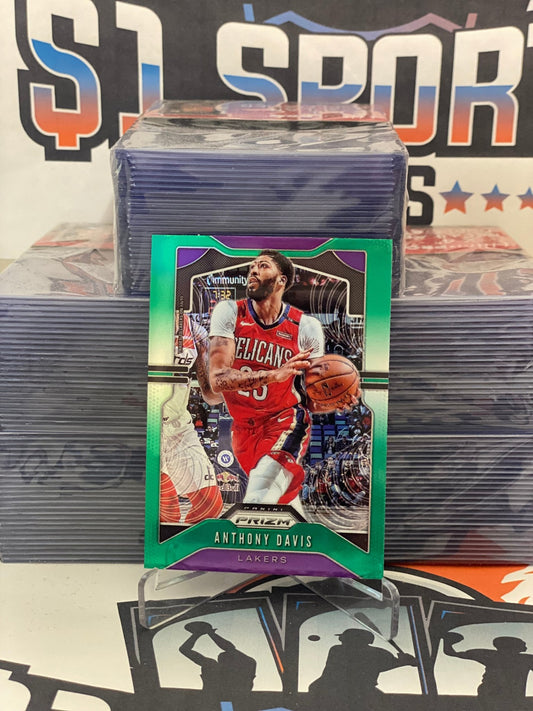 2019 Panini Prizm (Green Prizm) Anthony Davis #222