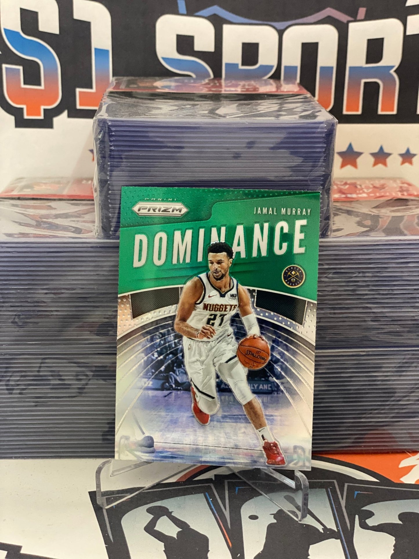 2019 Panini Prizm (Green Prizm, Dominance) Jamal Murray #11