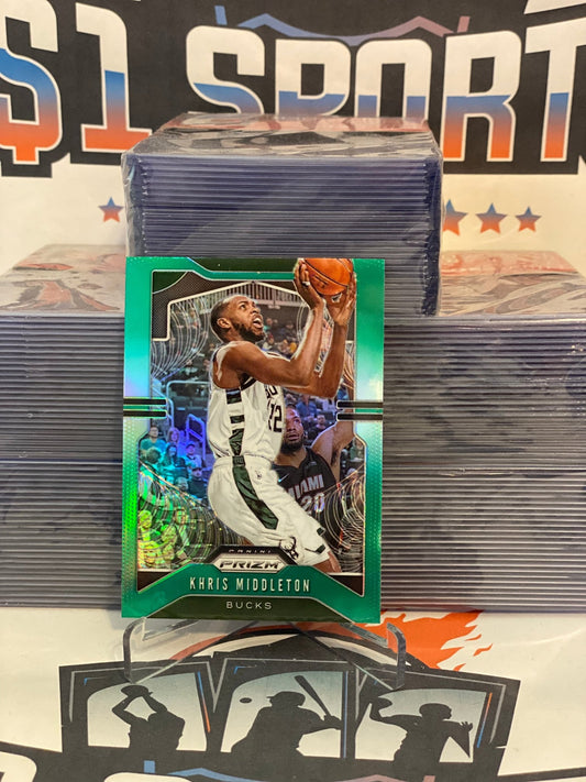 2019 Panini Prizm (Green Prizm) Khris Middleton #235