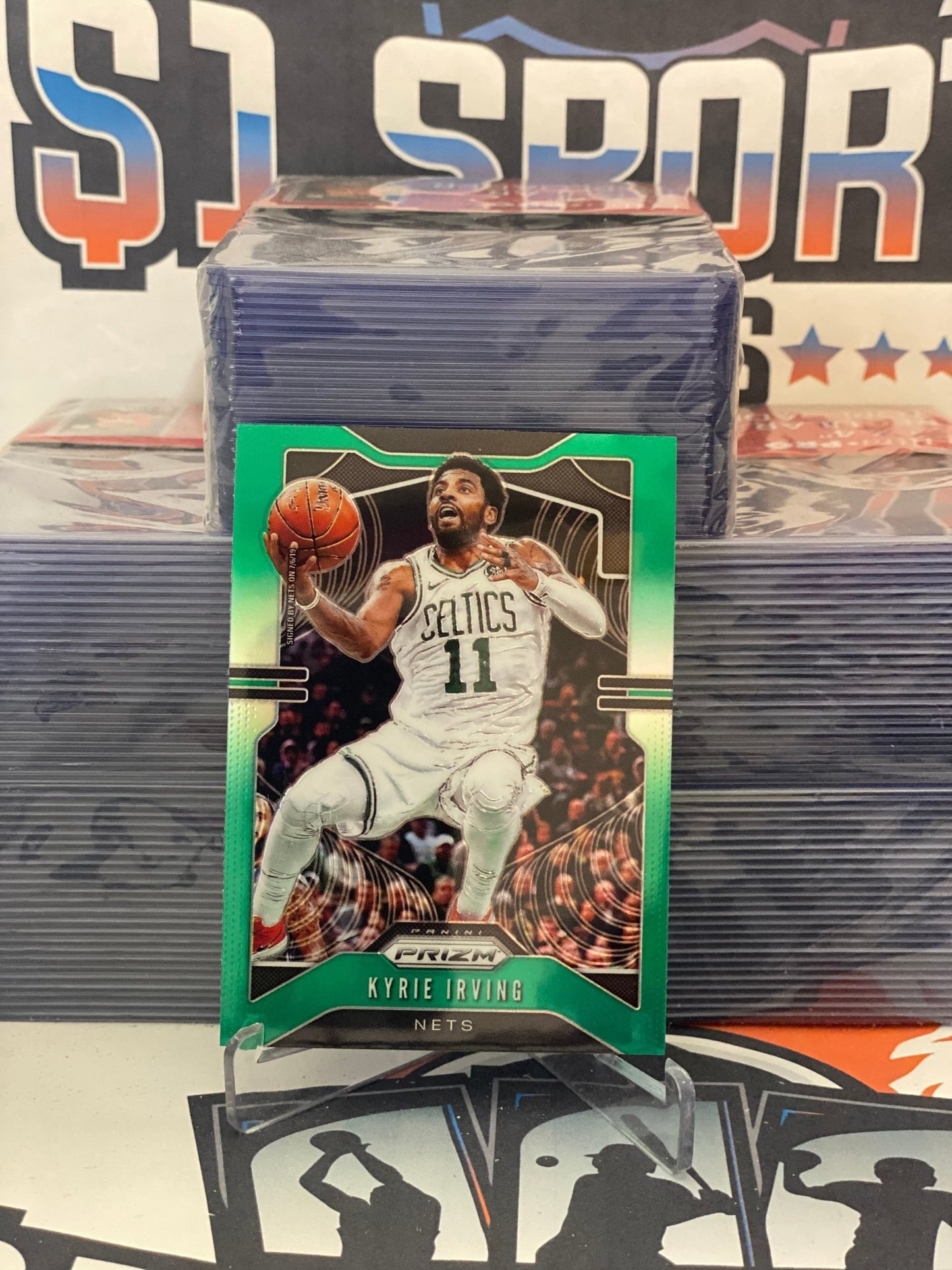 2019 Panini Prizm (Green Prizm) Kyrie Irving #201