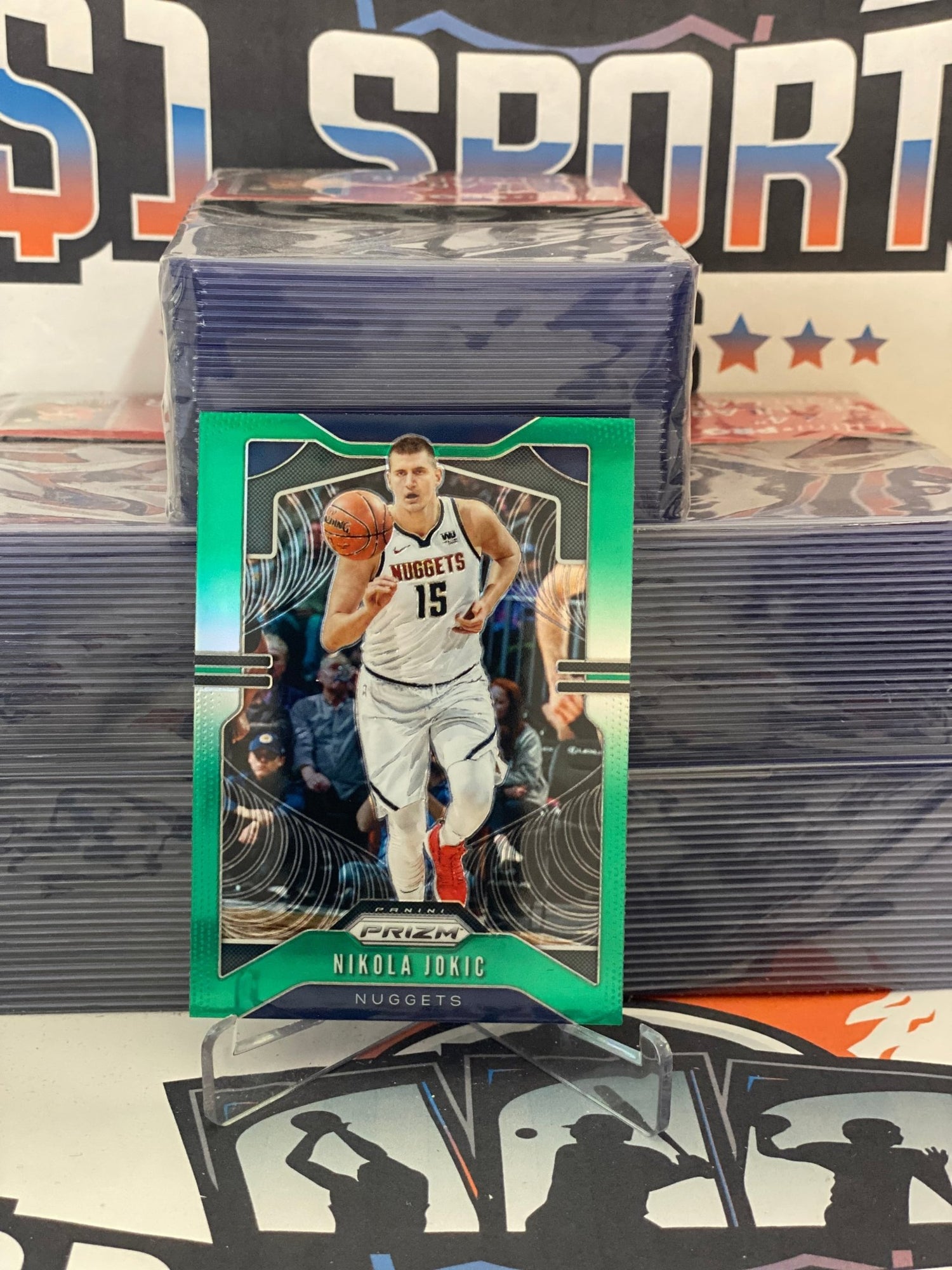 2019 Panini Prizm (Green Prizm) Nikola Jokic #84