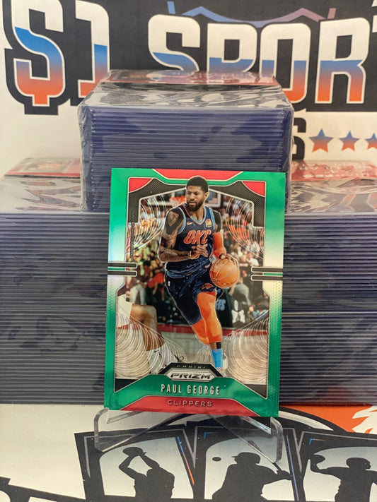 2019 Panini Prizm (Green Prizm) Paul George #185