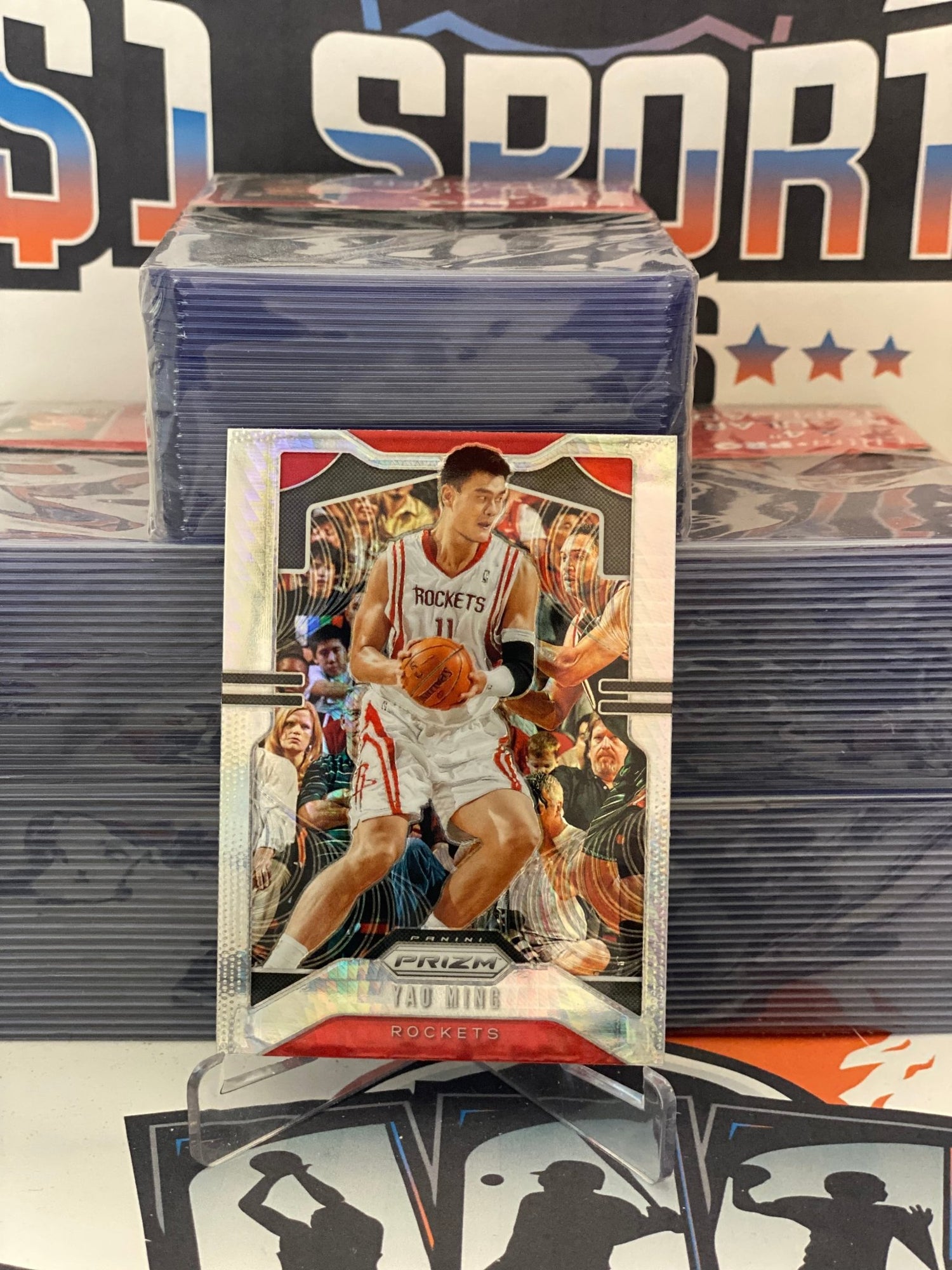 2019 Panini Prizm (Hyper Prizm) Yao Ming #7