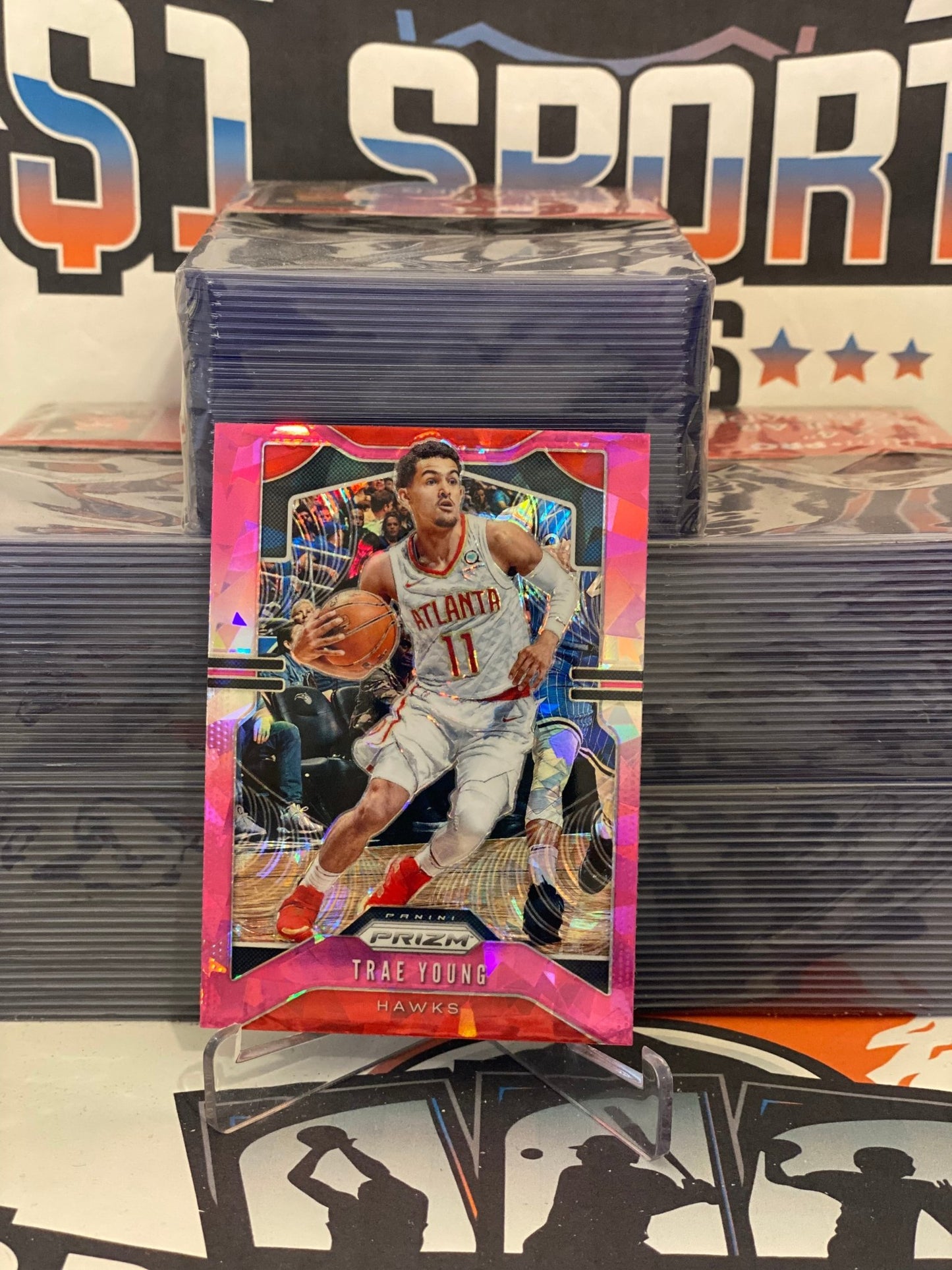 2019 Panini Prizm (Pink Ice Prizm) Trae Young #31