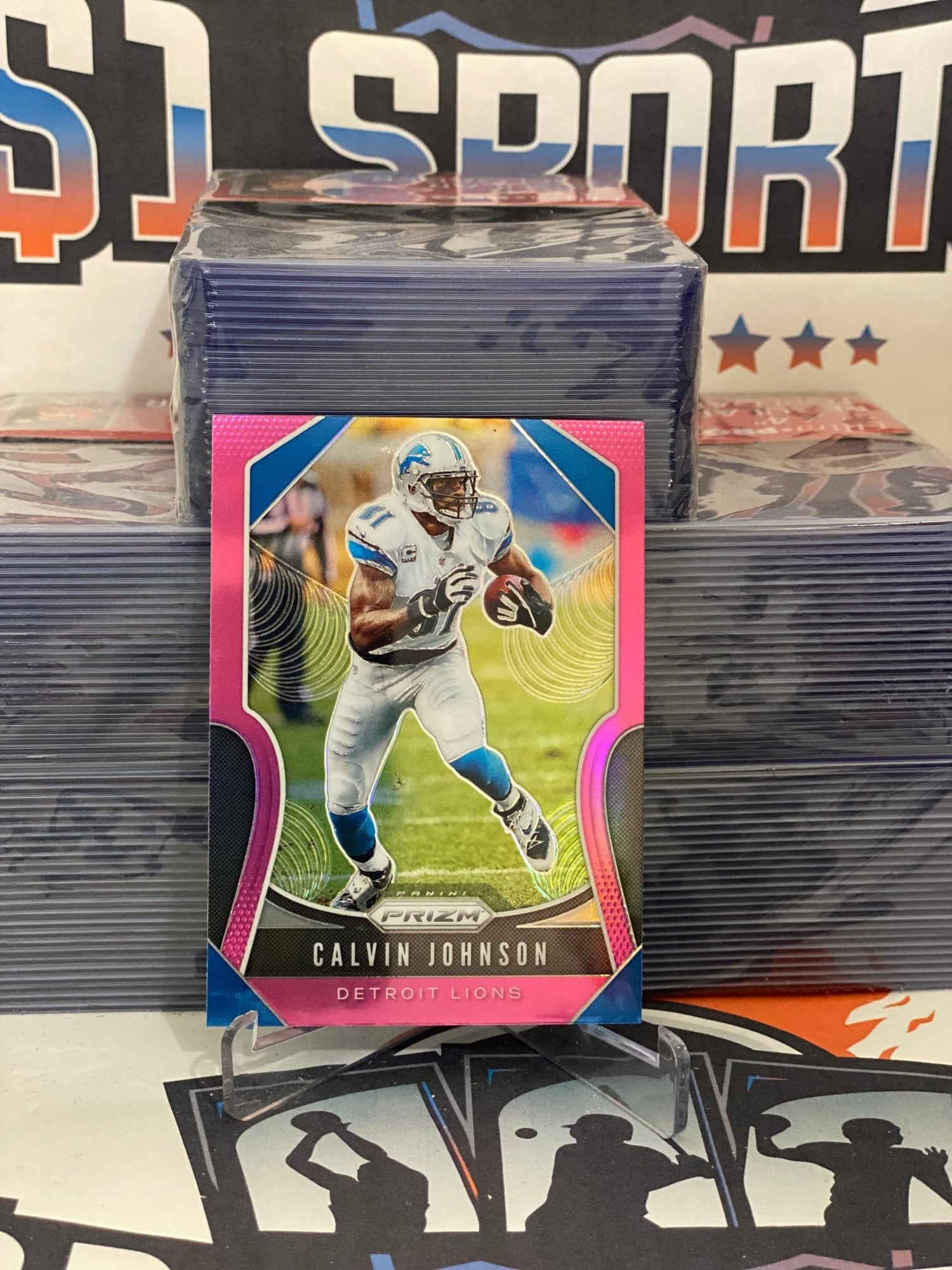 2019 Panini Prizm (Pink Prizm) Calvin Johnson #276