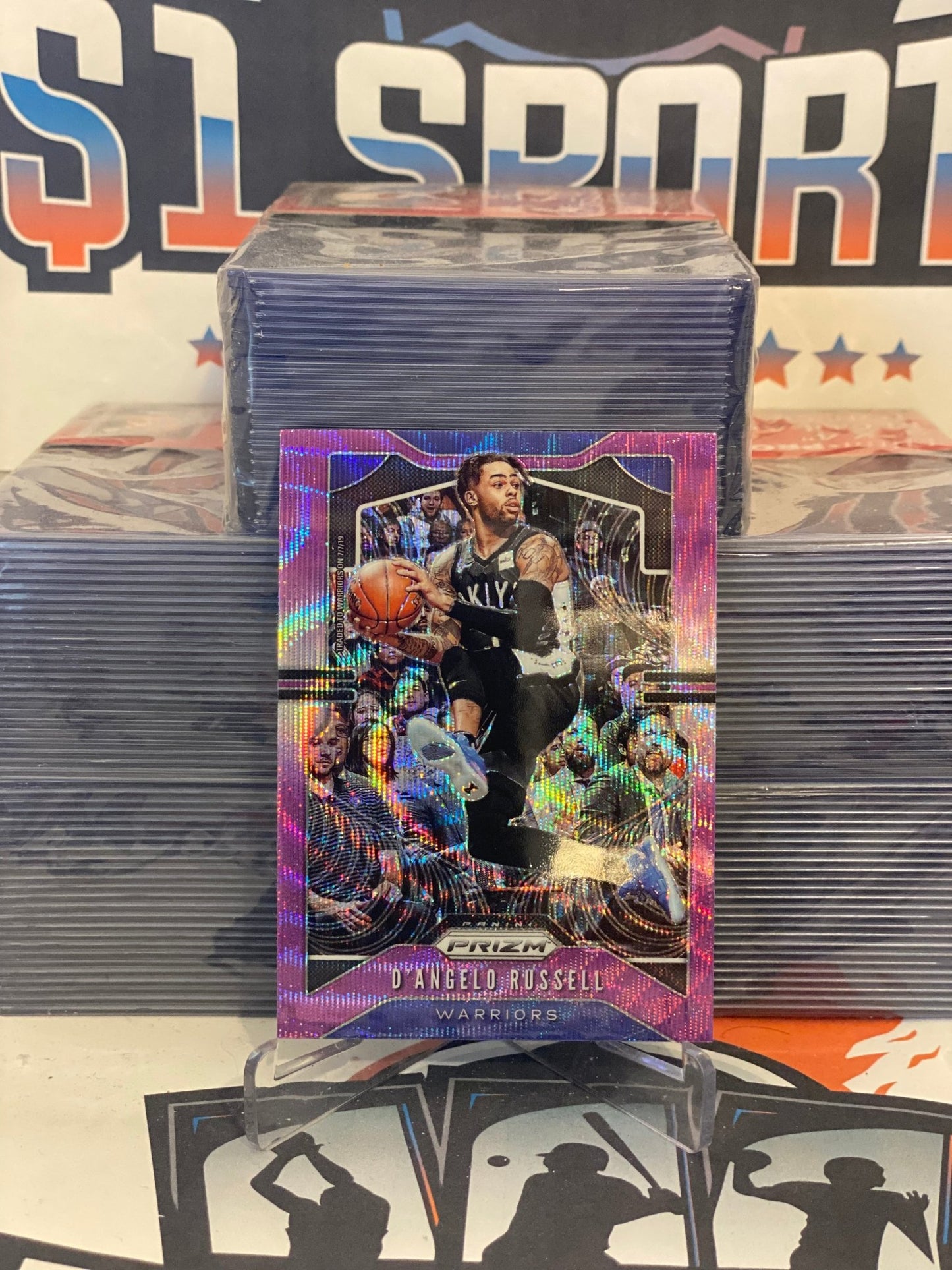 2019 Panini Prizm (Purple Wave Prizm) D'Angelo Russell #204