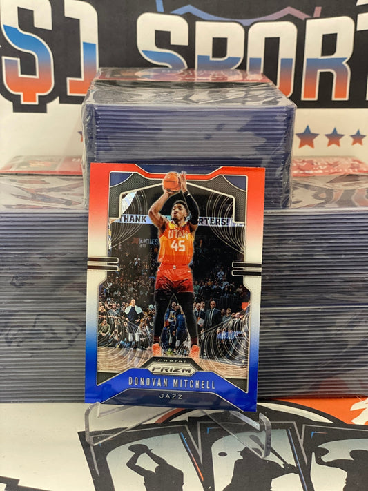 2019 Panini Prizm (Red White Blue Prizm) Donovan Mitchell #164