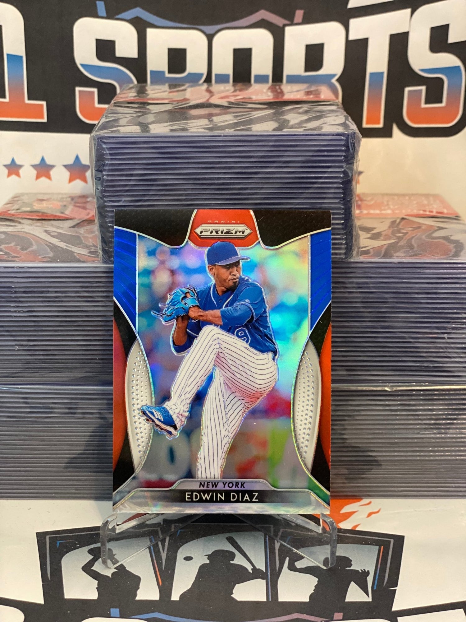 2019 Panini Prizm (Red White Blue Prizm) Edwin Diaz #9