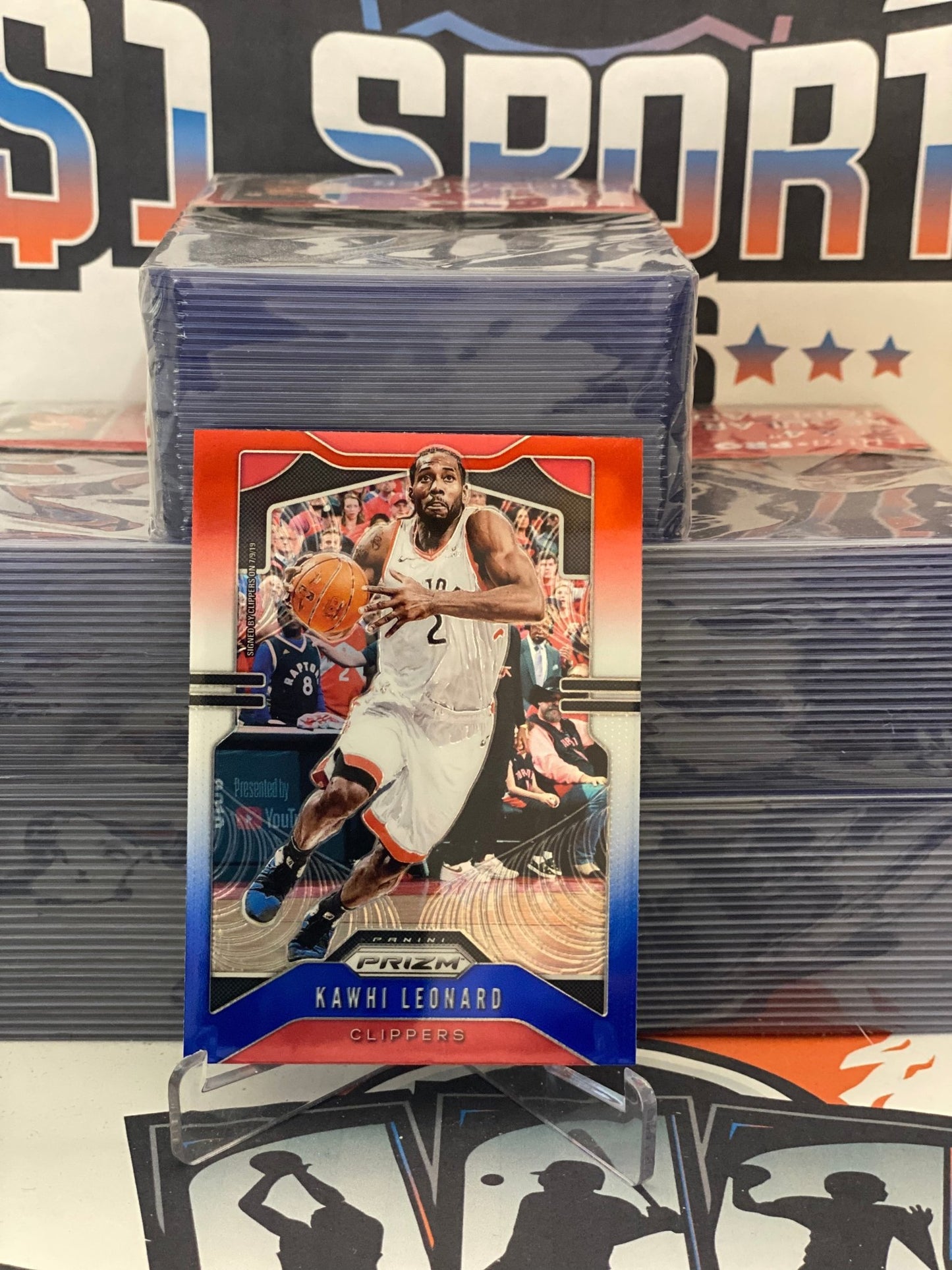 2019 Panini Prizm (Red White Blue Prizm) Kawhi Leonard #149