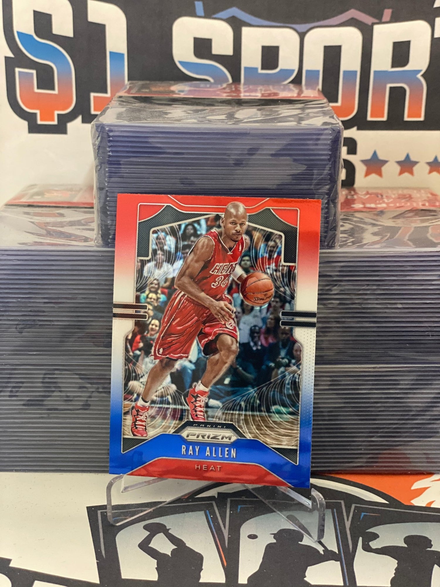 2019 Panini Prizm (Red White Blue Prizm) Ray Allen #22