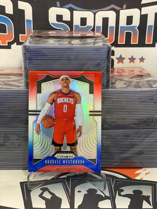 2019 Panini Prizm (Red White Blue Prizm) Russell Westbrook #182