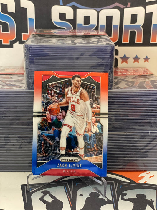 2019 Panini Prizm (Red White Blue Prizm) Zach LaVine #61