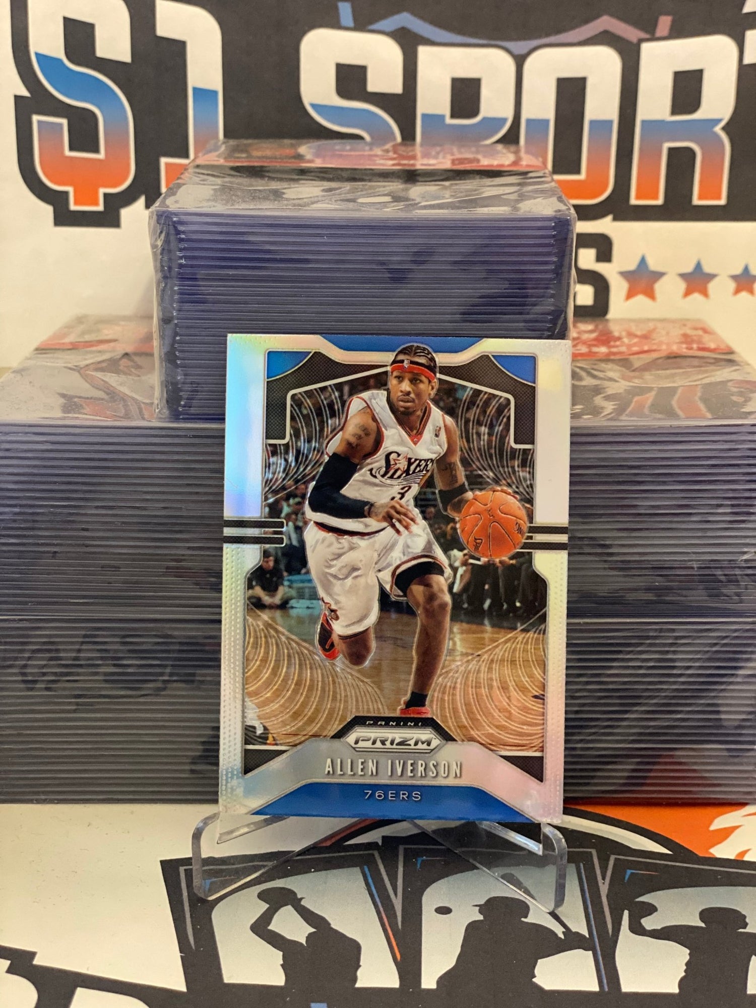 2019 Panini Prizm (Silver Prizm) Allen Iverson #6