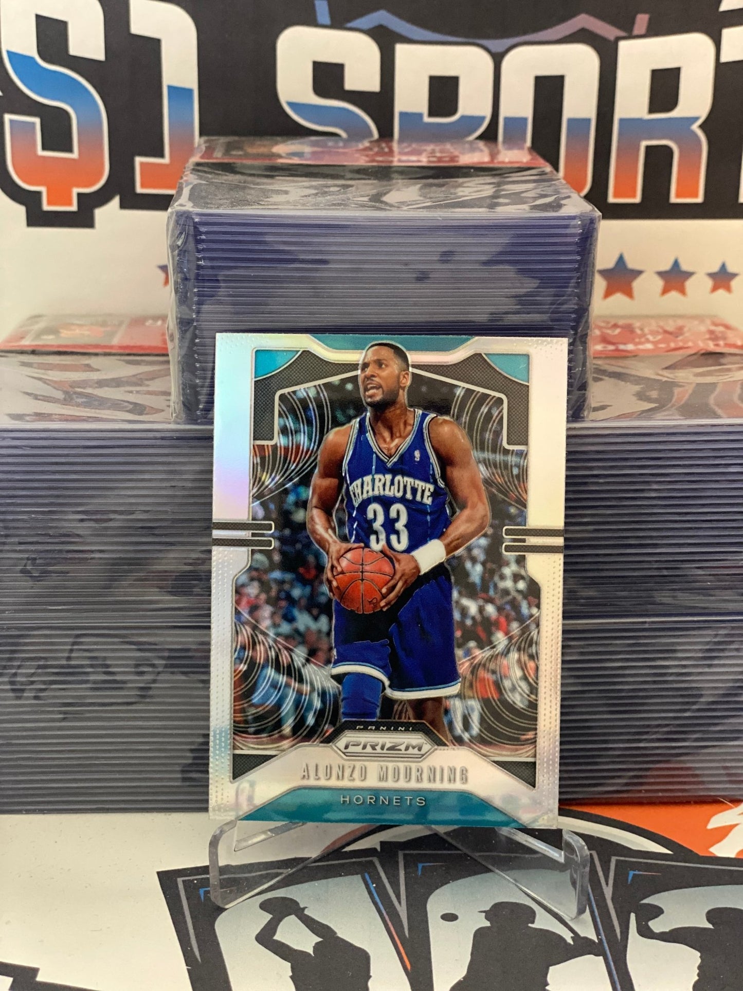 2019 Panini Prizm (Silver Prizm) Alonzo Mourning #27